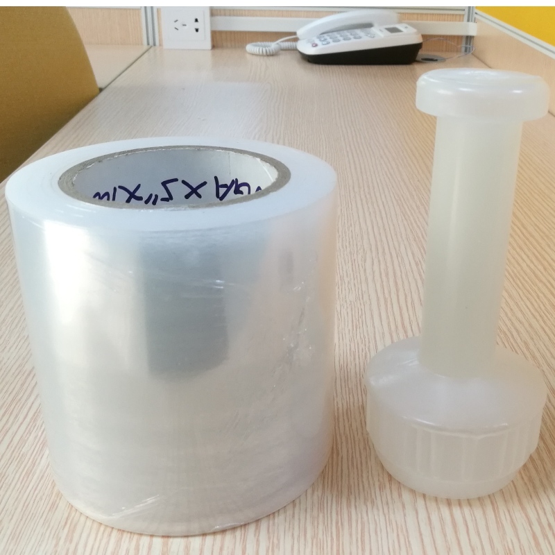 LLDPE Stretch ταινία με πλαστική λαβή